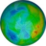 Antarctic ozone map for 2024-07-12